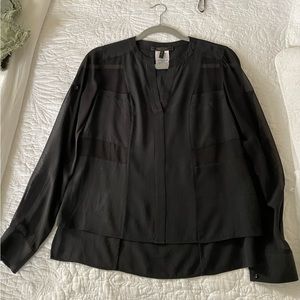 BCBG MaxAzria Sheer Blouse